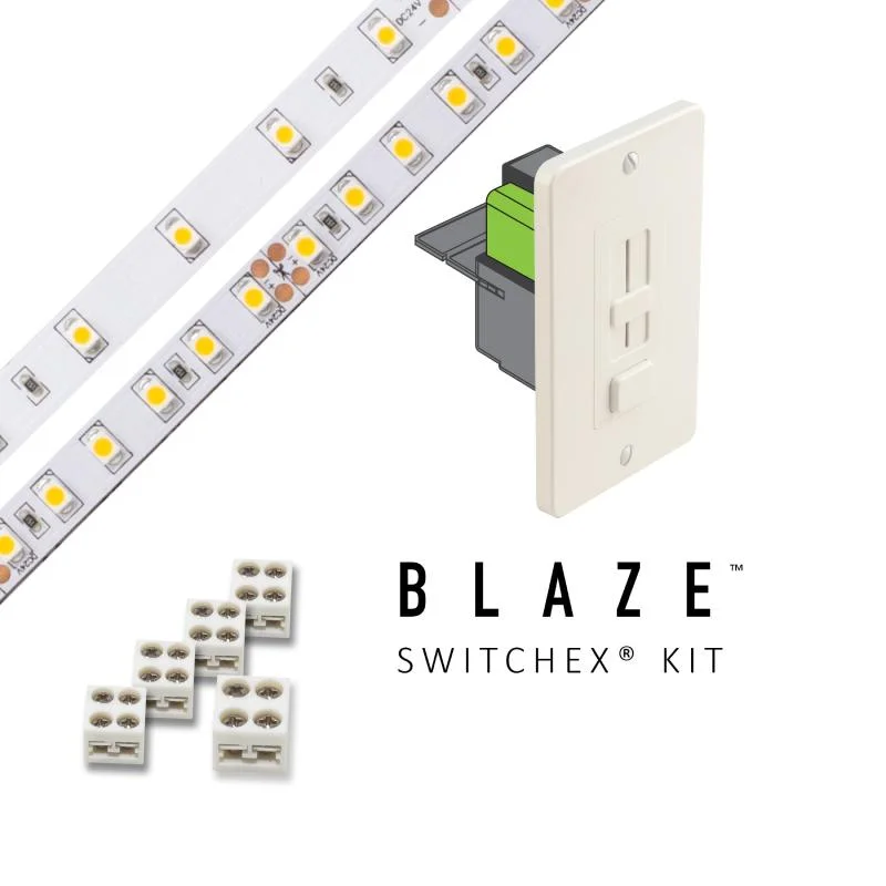 Industrial Lighting for Electronics ManufacturingBlaze 24V LED Tape Light Kits, Switchex Power Supply, 100lm Industrial Lighting for Electronics ManufacturingBlaze 24V LED Tape Light Kits, Switchex Power Supply, 100lm