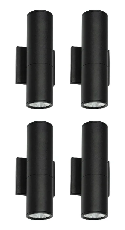Shock - Resistant Industrial Lighting for Vibrating Machinery AreasKira Home Enzo 12" Modern LED (20W) Indoor/Outdoor Wall Sconce, Weatherproof Up Down Light, Cylinder Metal Shade + Black Finish, Set of 4 Shock - Resistant Industrial Lighting for Vibrating Machinery AreasKira Home Enzo 12" Modern LED (20W) Indoor/Outdoor Wall Sconce, Weatherproof Up Down Light, Cylinder Metal Shade + Black Finish, Set of 4
