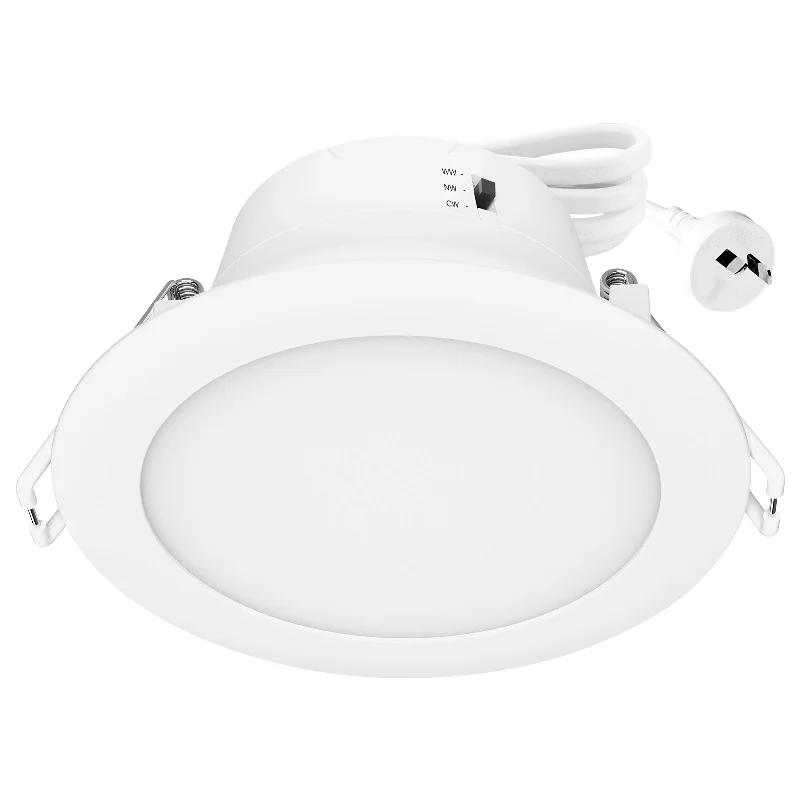 Industrial Lighting for Furniture FactoriesEko-2 9W 90mm 3CCT LED Downlight With Plug Base - 10 Pack Industrial Lighting for Furniture FactoriesEko-2 9W 90mm 3CCT LED Downlight With Plug Base - 10 Pack