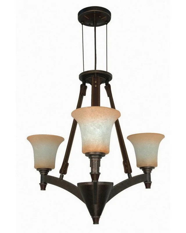 Nuvo Lighting 60-1042 Viceroy Collection Three Light Chandelier in Golden Umber Finish Nuvo Lighting 60-1042 Viceroy Collection Three Light Chandelier in Golden Umber Finish