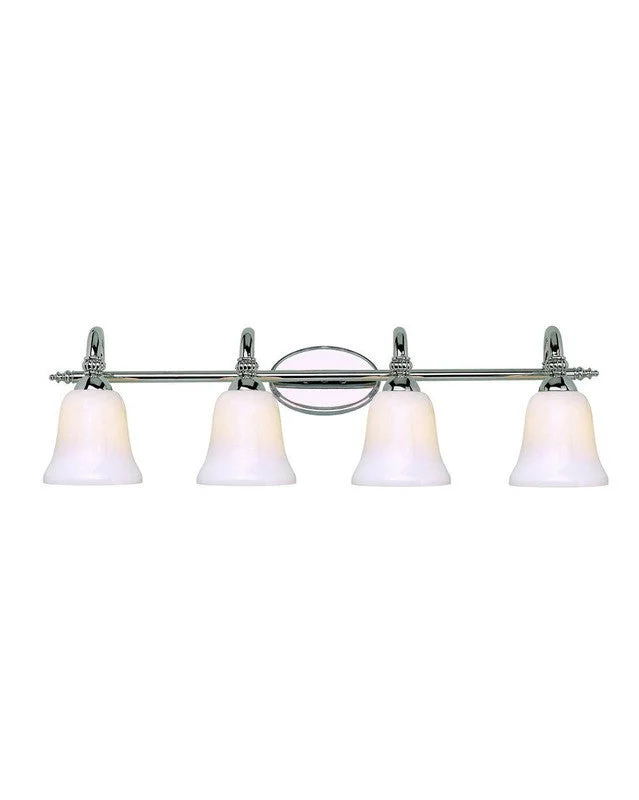 Trans Globe Lighting 2154 PC Four Light Bath Wall Fixture in Polished Chrome Finish