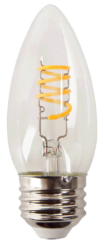 Shock - Resistant Industrial Lighting for Vibrating Machinery AreasLED Antique Spiral Filament B10 Lamp - 3.8", 3W, 18K