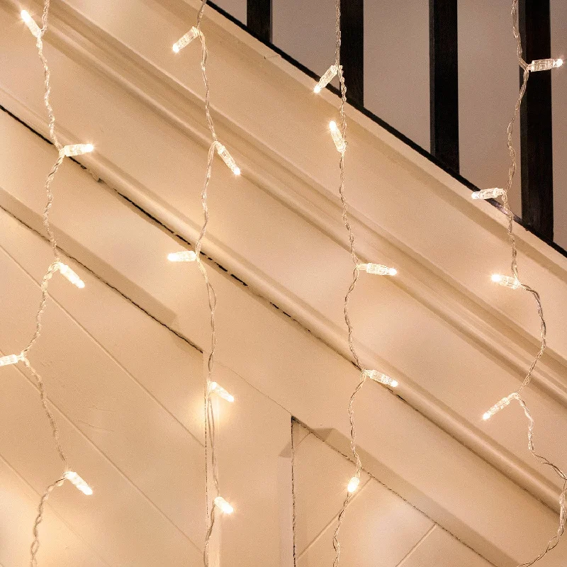 Fairy String Lights for Bedroom DecorCore Connect 2m x 1m 96 Warm White Connectable Curtain Lights Clear Cable Fairy String Lights for Bedroom DecorCore Connect 2m x 1m 96 Warm White Connectable Curtain Lights Clear Cable
