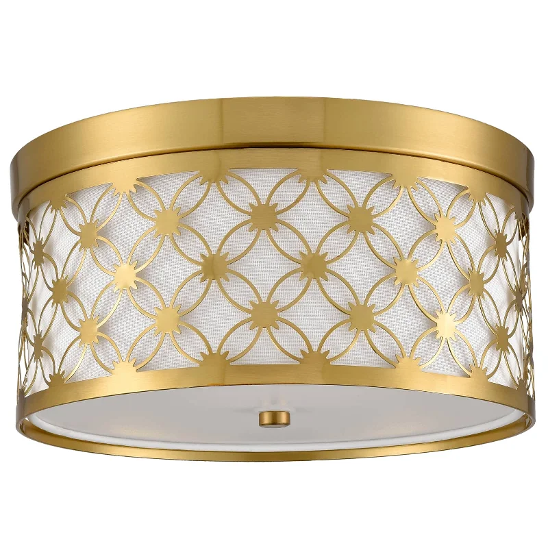 Adjustable Industrial Lighting for Flexible IlluminationModern 11'' Round Drum Shade Brushed Gold Dimmable LED Ceiling Light Hallway Light Fixtures Adjustable Industrial Lighting for Flexible IlluminationModern 11'' Round Drum Shade Brushed Gold Dimmable LED Ceiling Light Hallway Light Fixtures