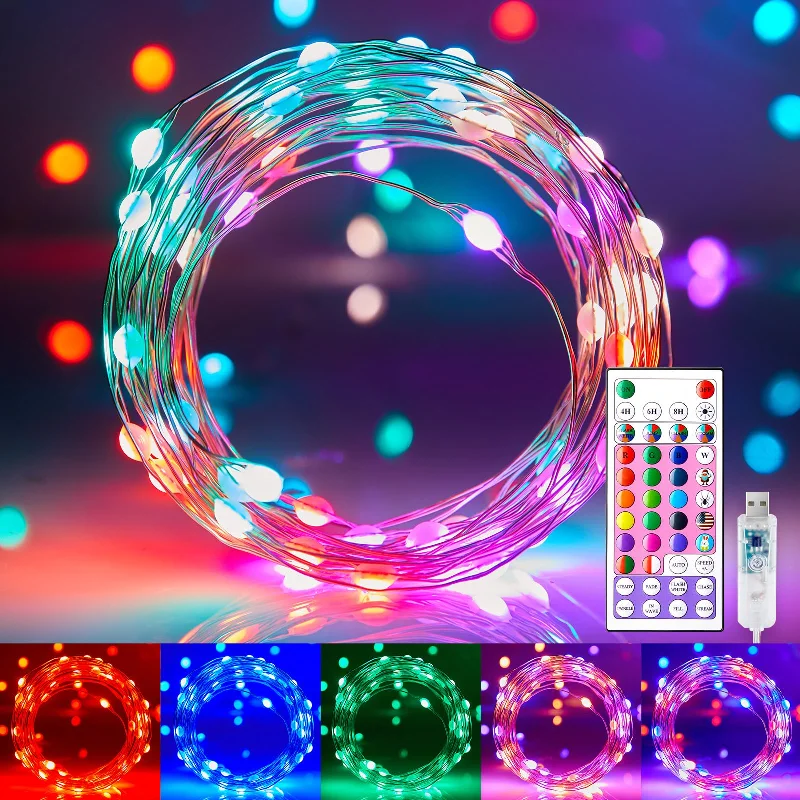 String Lights for Hotel Courtyard LightingColor Changing Fairy Lights with Remote, 22 Colors, 30 Modes String Lights for Hotel Courtyard LightingColor Changing Fairy Lights with Remote, 22 Colors, 30 Modes