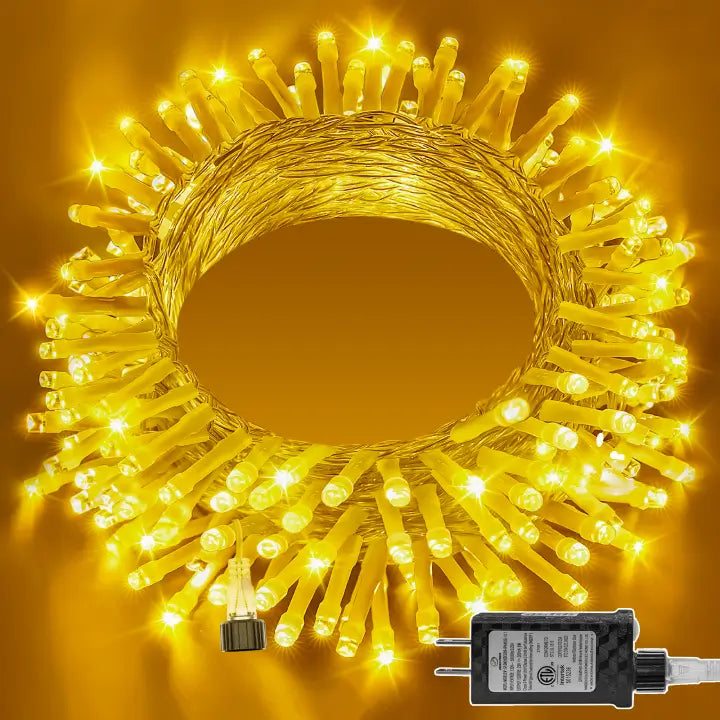 String Lights for Hotel Courtyard LightingOllny 120 LED 40ft Warm White Connectable String Lights (Clear Cable, Plug in, 8 Modes) String Lights for Hotel Courtyard LightingOllny 120 LED 40ft Warm White Connectable String Lights (Clear Cable, Plug in, 8 Modes)