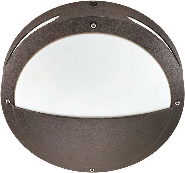 Nuvo Lighting 60-2548 Hudson Collection Two Light Energy Efficient GU24 Exterior Outdoor Wall or Ceiling Fixture in Architectural Bronze Finish Nuvo Lighting 60-2548 Hudson Collection Two Light Energy Efficient GU24 Exterior Outdoor Wall or Ceiling Fixture in Architectural Bronze Finish