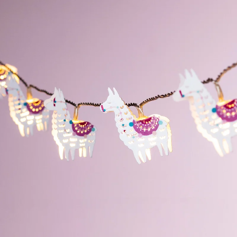 LED String Lights with Warm White Glow10 Llama Del Rey Battery Children's Fairy Lights LED String Lights with Warm White Glow10 Llama Del Rey Battery Children's Fairy Lights