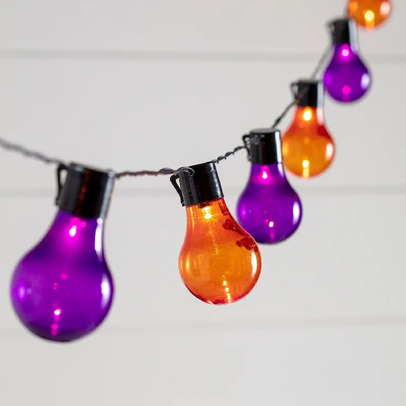 String Lights with Edison Bulbs for Rustic Ambiance20 Orange & Purple Plug In Festoon Lights String Lights with Edison Bulbs for Rustic Ambiance20 Orange & Purple Plug In Festoon Lights