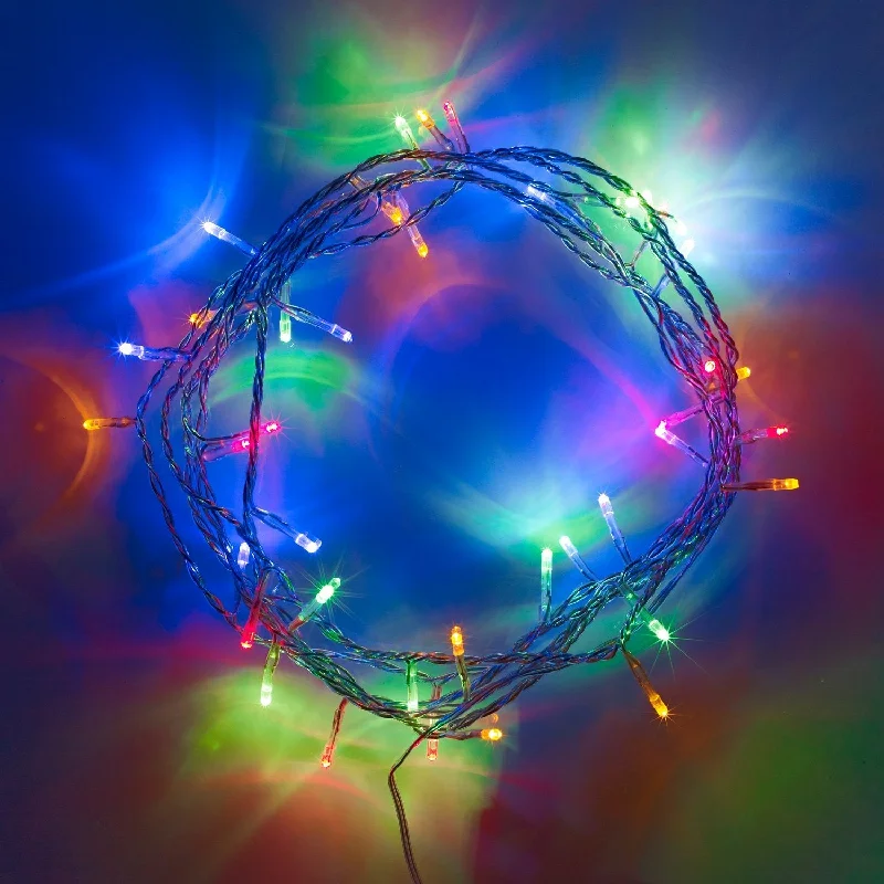 String Lights for Seasonal Decorations (Spring, Fall, etc.)50 Multi Coloured LED Fairy Lights On Clear Cable String Lights for Seasonal Decorations (Spring, Fall, etc.)50 Multi Coloured LED Fairy Lights On Clear Cable
