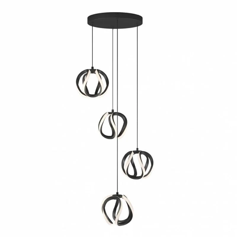 Industrial Lighting for Metal Fabrication ShopsPDT4-VIC-HD2BL Vivaldi 4-lt 12" LED Pendant Industrial Lighting for Metal Fabrication ShopsPDT4-VIC-HD2BL Vivaldi 4-lt 12" LED Pendant