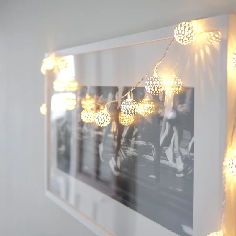 String Lights with Multicolored Bulbs for Festive OccasionsSilver Tangier Moroccan Fairy Lights String Lights with Multicolored Bulbs for Festive OccasionsSilver Tangier Moroccan Fairy Lights
