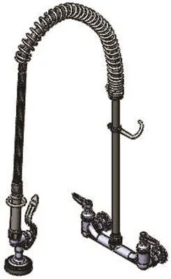 T&S Easyinstall Wall Mount Pre Rinse Unit