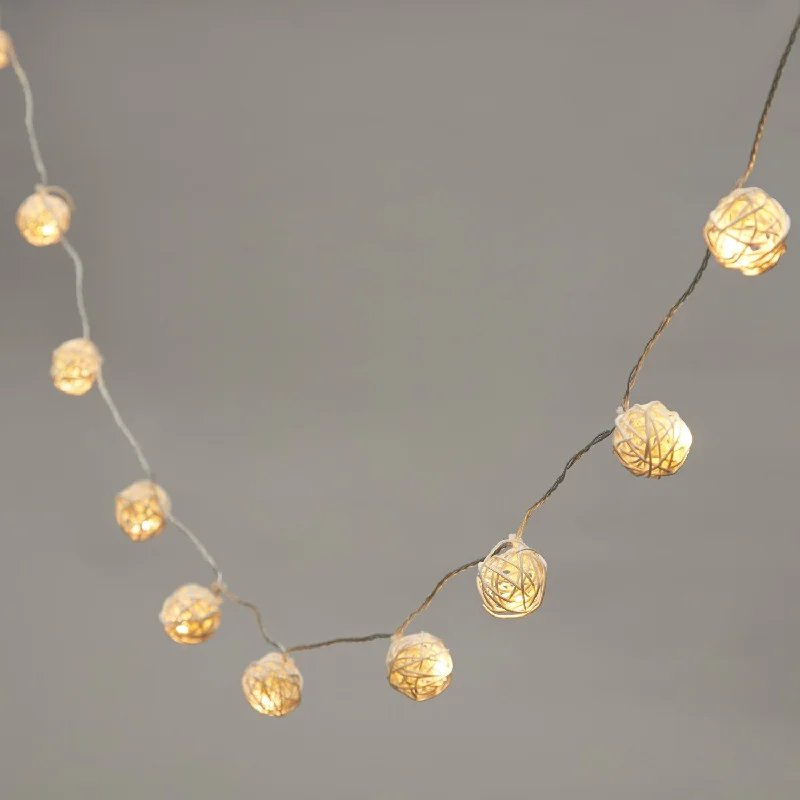 String Lights for Outdoor Dining Areas16 Warm White LED Battery Wicker Rattan Fairy Lights String Lights for Outdoor Dining Areas16 Warm White LED Battery Wicker Rattan Fairy Lights