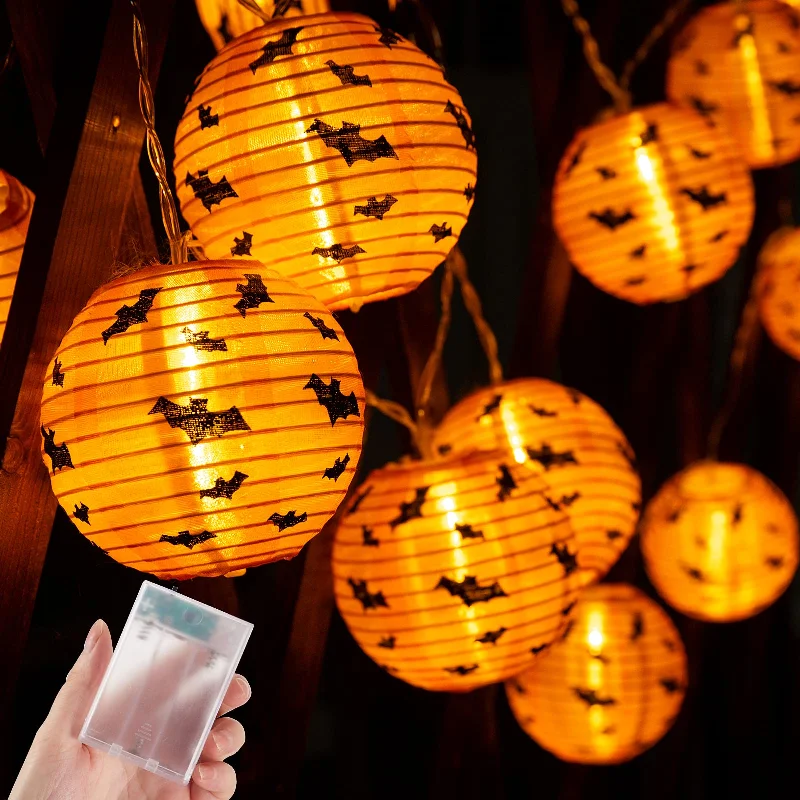 Waterproof String Lights for Patio DecorHalloween Pumpkin Lantern String Lights with Mini Bulbs, Battery Operated Waterproof String Lights for Patio DecorHalloween Pumpkin Lantern String Lights with Mini Bulbs, Battery Operated
