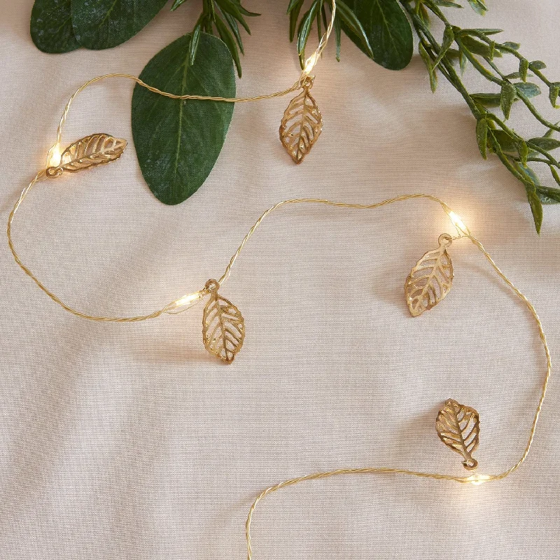 Twinkling String Lights for a Magical Atmosphere20 Gold Leaf Micro Fairy Lights