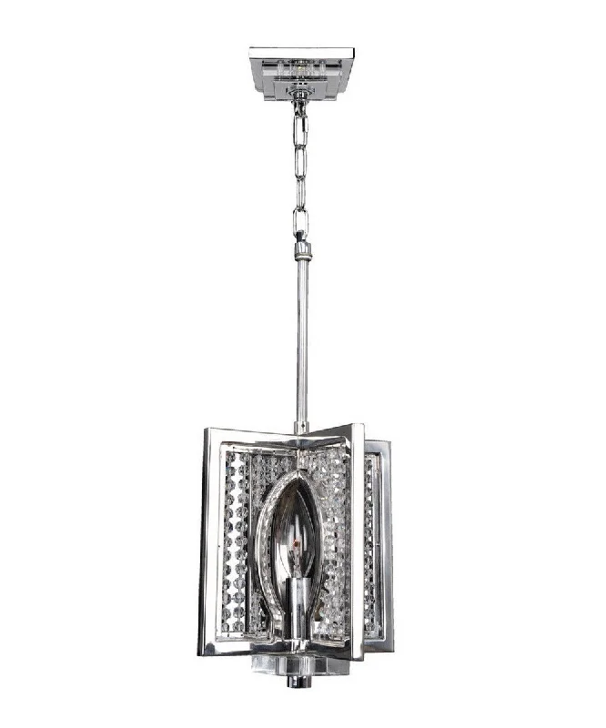 Kalco Lighting 10135-010-FR001 Rockefeller Collection One Light Hanging Mini Pendant in Polished Chrome Finish Kalco Lighting 10135-010-FR001 Rockefeller Collection One Light Hanging Mini Pendant in Polished Chrome Finish