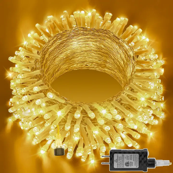String Lights for Balcony DecorationOllny 200 LED 60ft Warm White Connectable String Lights (Clear Cable, Plug in, 8 Modes) String Lights for Balcony DecorationOllny 200 LED 60ft Warm White Connectable String Lights (Clear Cable, Plug in, 8 Modes)