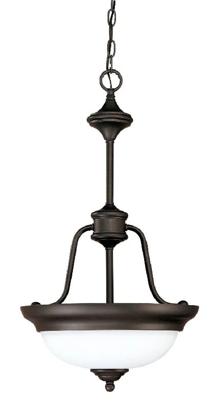 Nuvo Lighting 60-1789 Glenwood Collection Two Light Hanging Pendant Chandelier in Sudbury Bronze Finish Nuvo Lighting 60-1789 Glenwood Collection Two Light Hanging Pendant Chandelier in Sudbury Bronze Finish