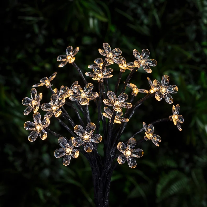 LED String Lights with Warm White Glow3 Solar Flower Stake Lights