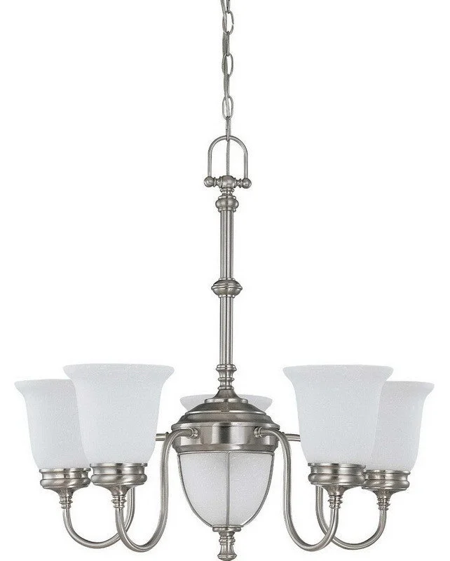 Nuvo Lighting 60-2806 Salem Collection Seven Light Chandelier in Brushed Nickel Finish