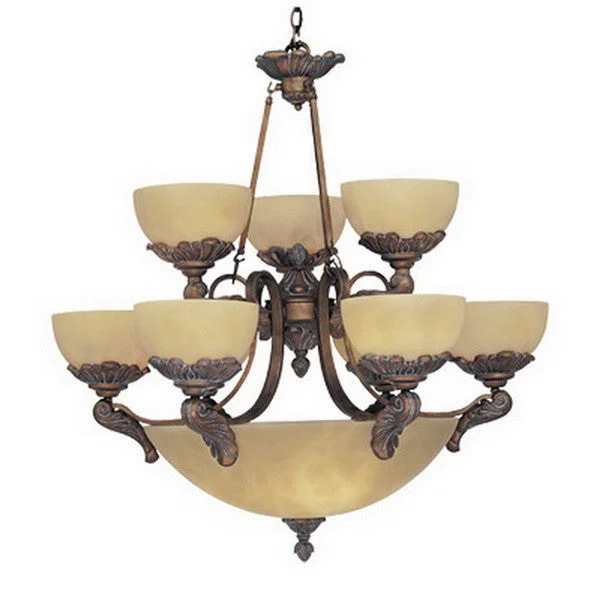 Designers Fountain Lighting 5969 EG Arezzo Collection Fourteen Light Chandelier in European Gold Finish Designers Fountain Lighting 5969 EG Arezzo Collection Fourteen Light Chandelier in European Gold Finish