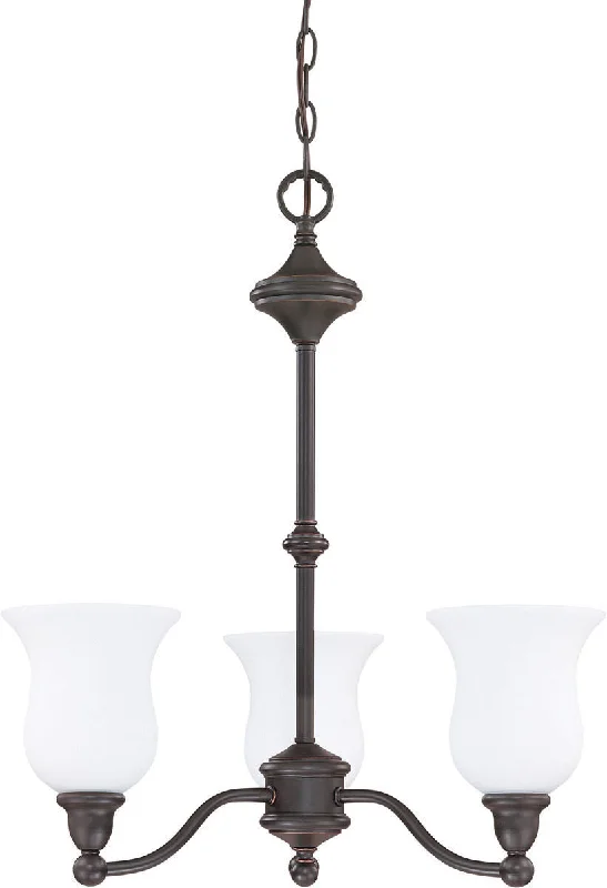 Nuvo Lighting 60-1781 Glenwood Collection Three Light Hanging Chandelier in Sudbury Bronze Finish Nuvo Lighting 60-1781 Glenwood Collection Three Light Hanging Chandelier in Sudbury Bronze Finish