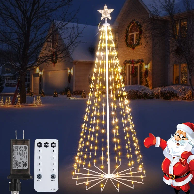 String Lights for DIY Home Decor ProjectsChristmas Cone Tree Light with Star Topper with Remote, 8 Modes String Lights for DIY Home Decor ProjectsChristmas Cone Tree Light with Star Topper with Remote, 8 Modes