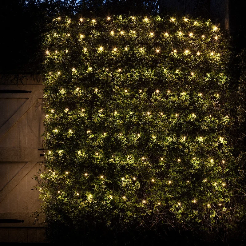 Twinkling String Lights for a Magical Atmosphere140 Warm White LED Outdoor Net Light 2 x 2m Twinkling String Lights for a Magical Atmosphere140 Warm White LED Outdoor Net Light 2 x 2m
