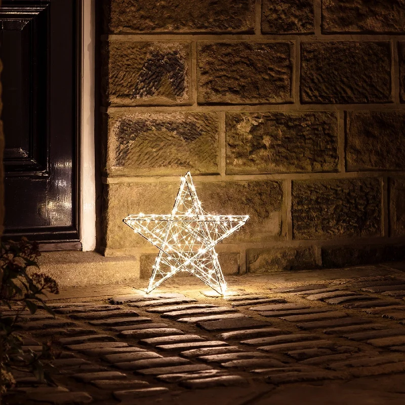 String Lights for Outdoor Dining AreasSmall Indoor & Outdoor LED Star Light