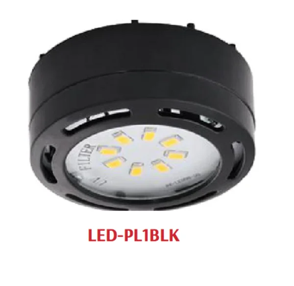 LED String Lights with Warm White GlowWestgate LED-PL1BLK 120V LED 1-Pack Puck Light - Black