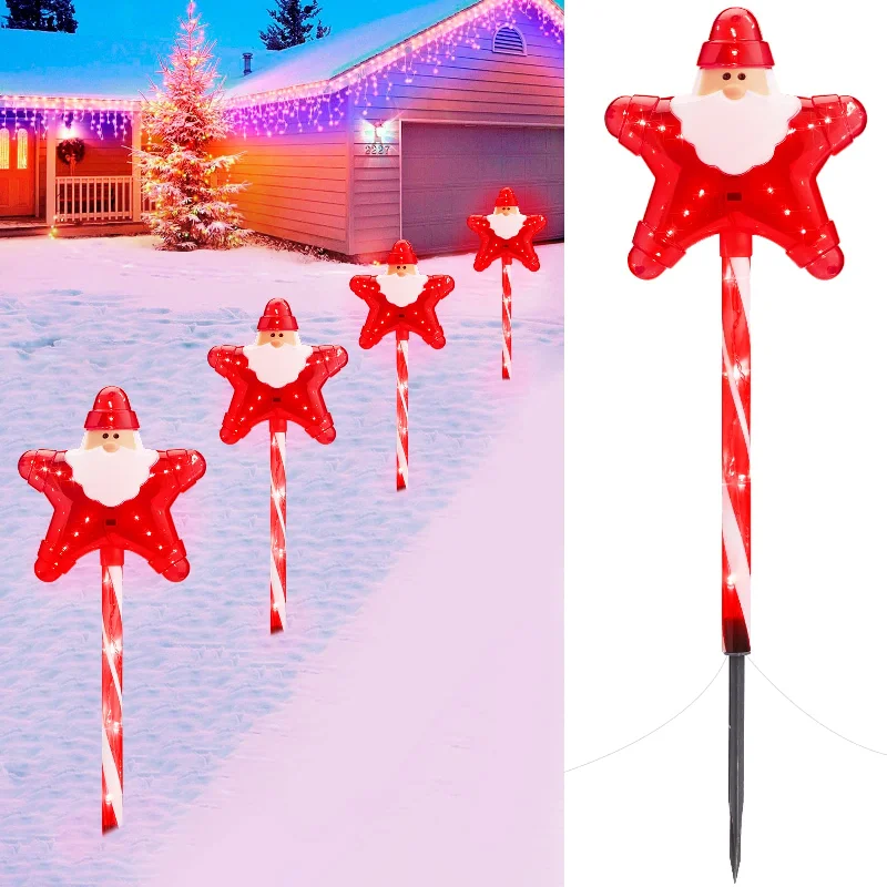 String Lights for Camping TripsChristmas LED Pathway String Lights, Santa Clause Star, Twinkle String Lights for Camping TripsChristmas LED Pathway String Lights, Santa Clause Star, Twinkle
