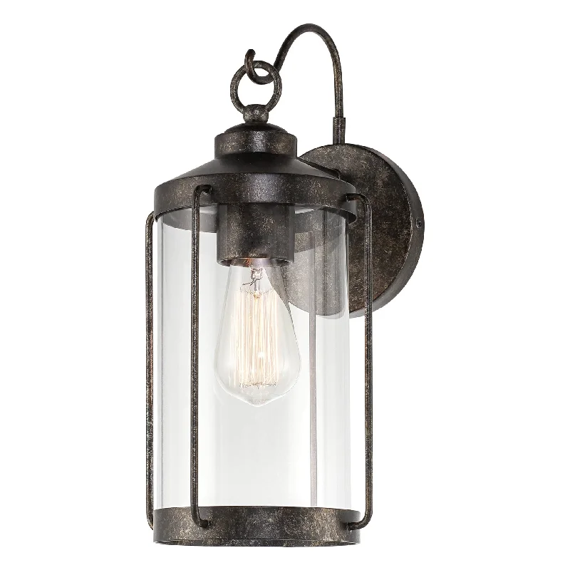 Industrial Area Lighting for Large Open SpacesKira Home Larsen 15" Industrial Farmhouse Outdoor Weather Resistant Wall Sconce + Clear Cylinder Glass Shade Dark Slate Iron Finish Industrial Area Lighting for Large Open SpacesKira Home Larsen 15" Industrial Farmhouse Outdoor Weather Resistant Wall Sconce + Clear Cylinder Glass Shade Dark Slate Iron Finish