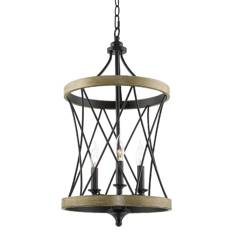 Industrial Lighting for Electronics ManufacturingKira Home Evie 25" 3-Light Modern Farmhouse Pendant Light, Smoked Birch Wood Style + Black Finish Industrial Lighting for Electronics ManufacturingKira Home Evie 25" 3-Light Modern Farmhouse Pendant Light, Smoked Birch Wood Style + Black Finish
