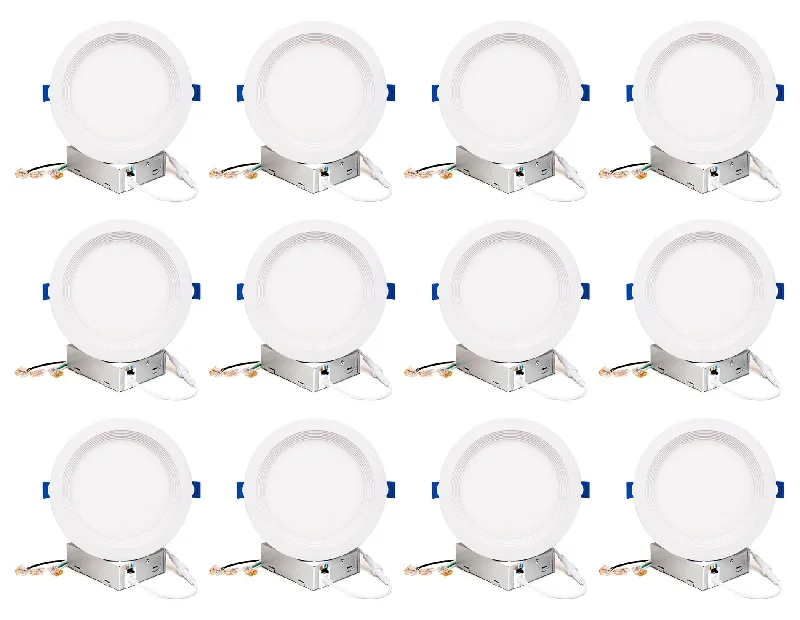 Industrial Area Lighting for Large Open SpacesKira Home 4" LED Recessed Downlight w/ Baffle Trim, 10W 5-Color Adjust (2700K ~ 5000K), Dimmable w/ Junction Box, Set of 12 Industrial Area Lighting for Large Open SpacesKira Home 4" LED Recessed Downlight w/ Baffle Trim, 10W 5-Color Adjust (2700K ~ 5000K), Dimmable w/ Junction Box, Set of 12