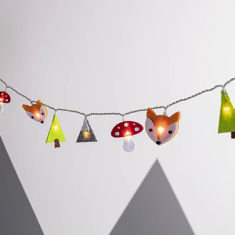 String Lights for Outdoor Dining Areas16 Felt Woodland Battery Children's Fairy Lights String Lights for Outdoor Dining Areas16 Felt Woodland Battery Children's Fairy Lights