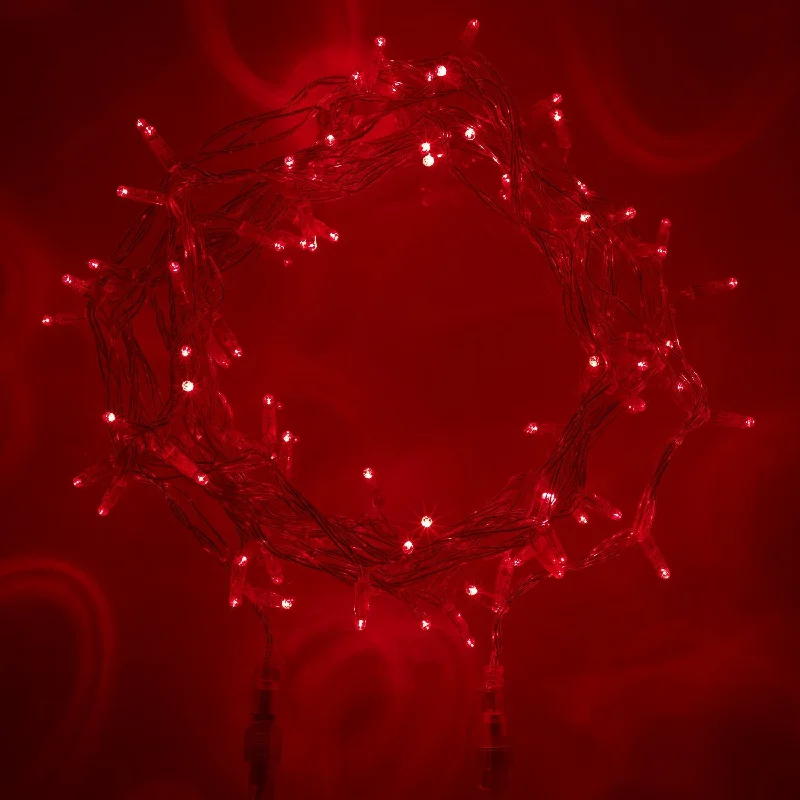 String Lights with Edison Bulbs for Rustic AmbianceCore Connect 10m 100 Red Connectable Fairy Lights Clear Cable String Lights with Edison Bulbs for Rustic AmbianceCore Connect 10m 100 Red Connectable Fairy Lights Clear Cable