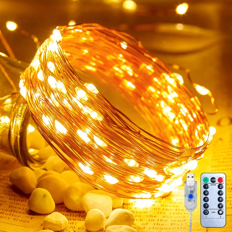 Twinkling String Lights for a Magical AtmosphereTwinkle Fairy Lights with Remote, USB Operated, 8 Modes Twinkling String Lights for a Magical AtmosphereTwinkle Fairy Lights with Remote, USB Operated, 8 Modes