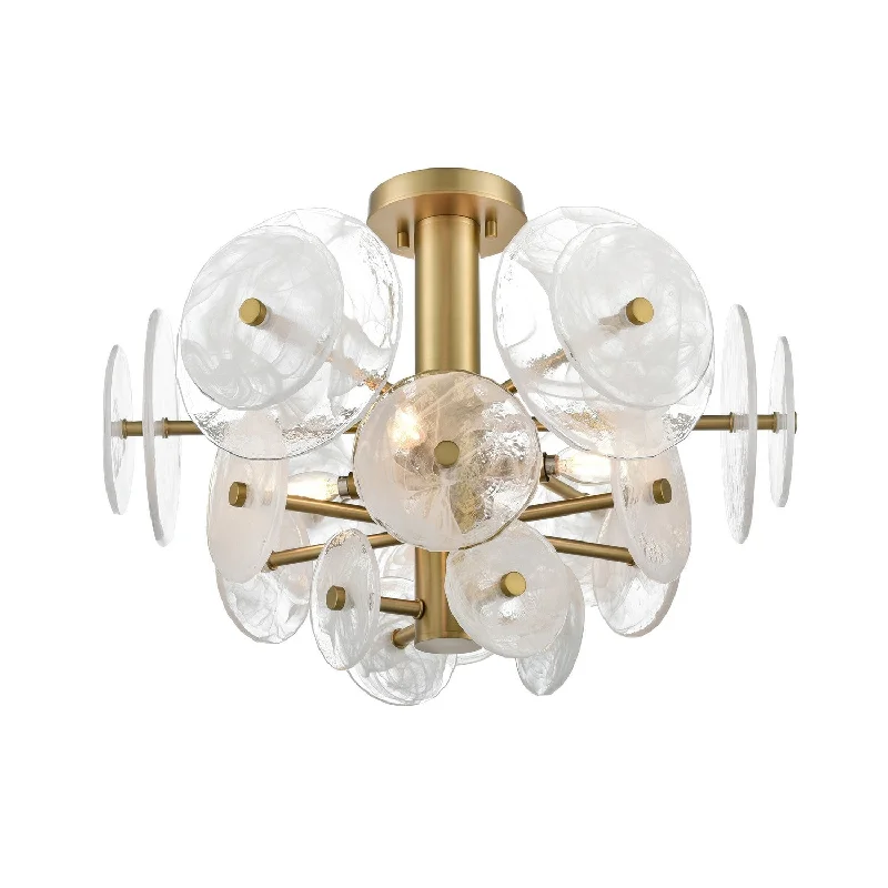 Dimmable Industrial Lighting for Ambiance ControlCarousel Four Light Semi-Flush Mount Dimmable Industrial Lighting for Ambiance ControlCarousel Four Light Semi-Flush Mount