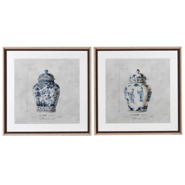 Masolino Set of 2 Chinoisery Urn Picture