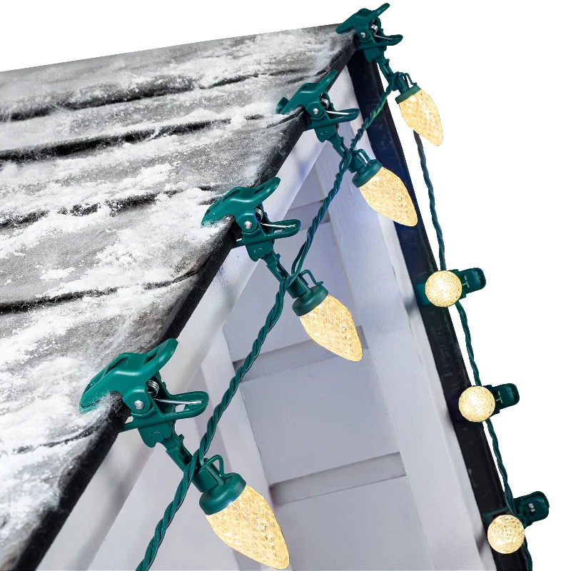 String Lights for DIY Home Decor ProjectsChristmas C9 Strawberry LED String Lights on Green Wire with Quick Clips String Lights for DIY Home Decor ProjectsChristmas C9 Strawberry LED String Lights on Green Wire with Quick Clips