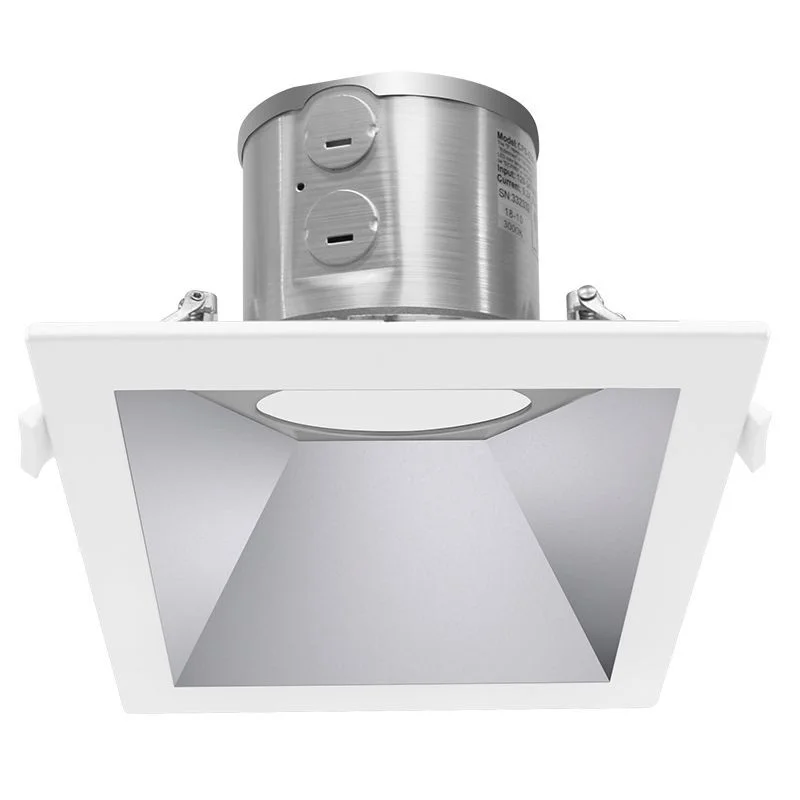 String Lights for Porch LightingWestgate CRLC6-40W-MCTP-SA-D 6" Square LED Commercial Recessed Light - Haze