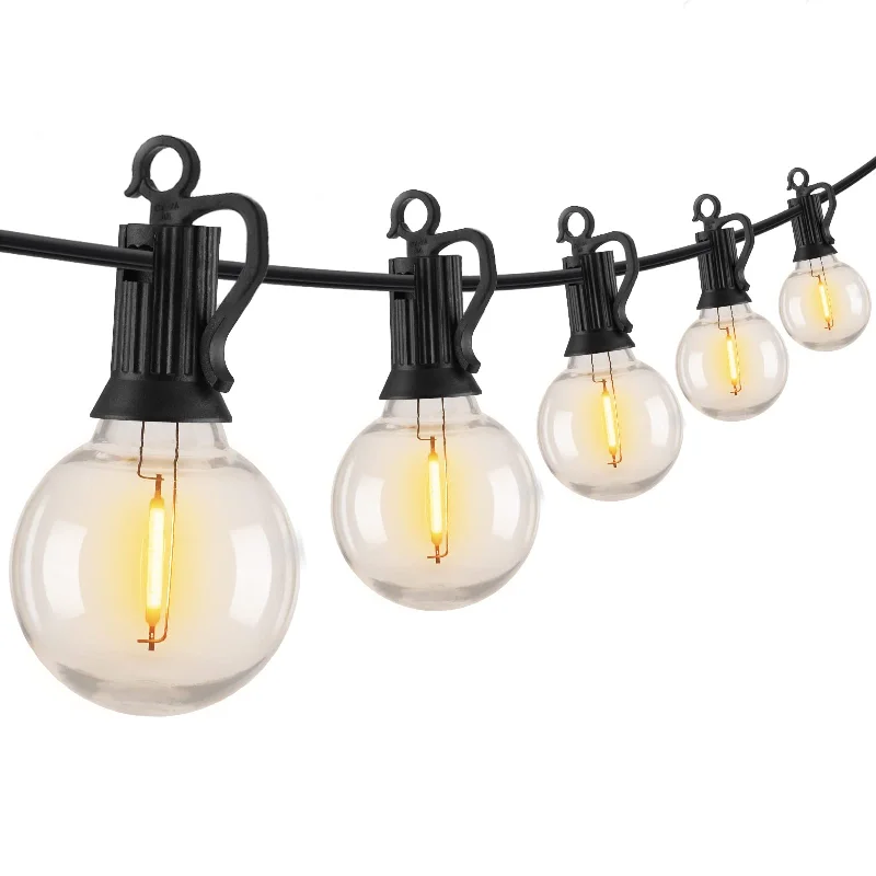 Fairy String Lights for Bedroom DecorG40 LED Bulb String Lights
