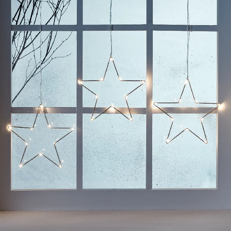 Color - Changing LED String Lights for Christmas DecorOsby Star Trio Christmas Window Light Color - Changing LED String Lights for Christmas DecorOsby Star Trio Christmas Window Light