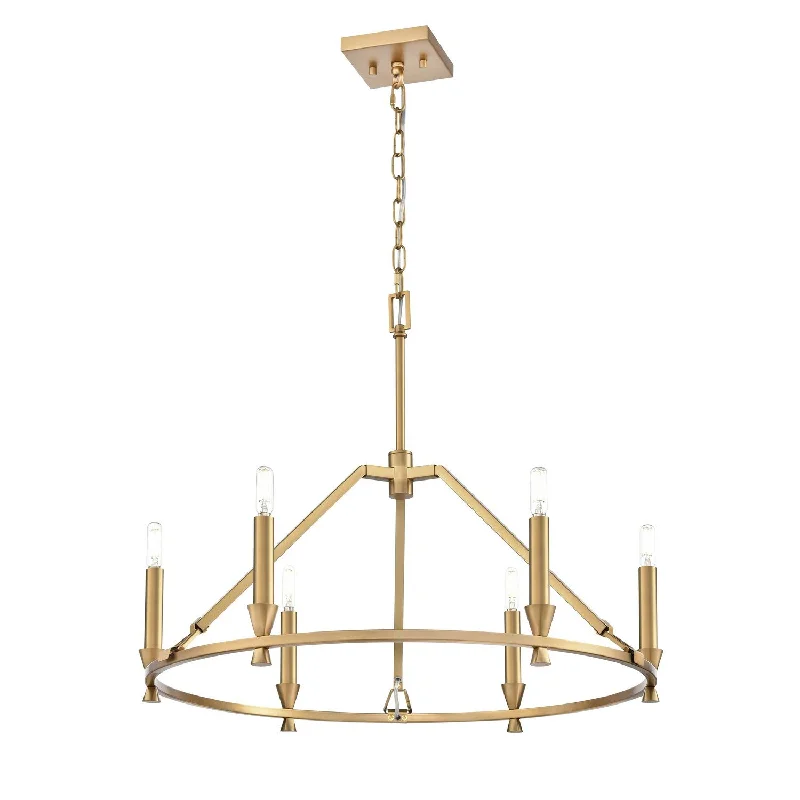 Industrial Lighting for Electronics ManufacturingCarisbrooke Six Light Chandelier