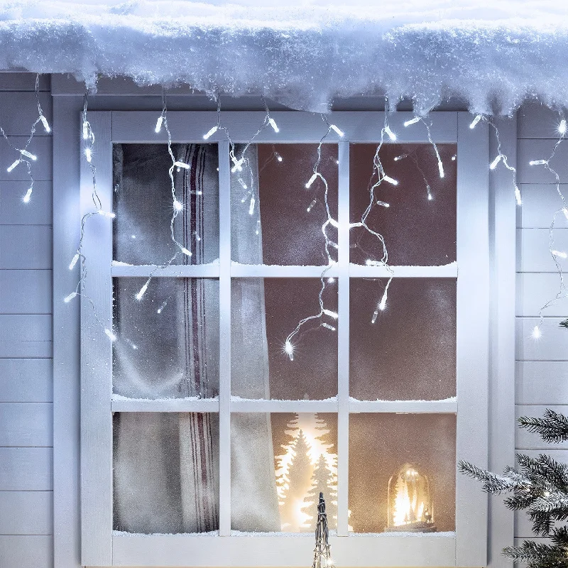 String Lights for Porch LightingCore Connect 2m 64 White Connectable Icicle Lights Clear Cable String Lights for Porch LightingCore Connect 2m 64 White Connectable Icicle Lights Clear Cable