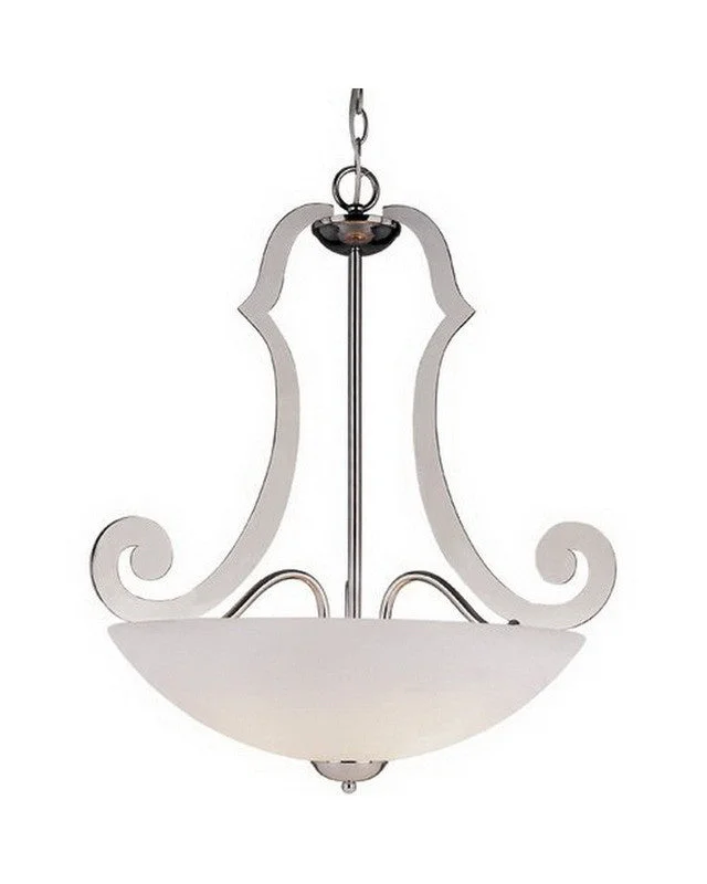 Trans Globe Lighting 2787 PC Three Light Pendant Chandelier in Polished Chrome Finish