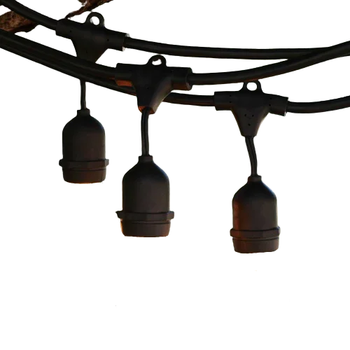Solar - Powered String Lights for Energy - Saving BackyardsSocket Cord - Suspended Socket E26 String Lights - 330ft Bulk Reel Solar - Powered String Lights for Energy - Saving BackyardsSocket Cord - Suspended Socket E26 String Lights - 330ft Bulk Reel