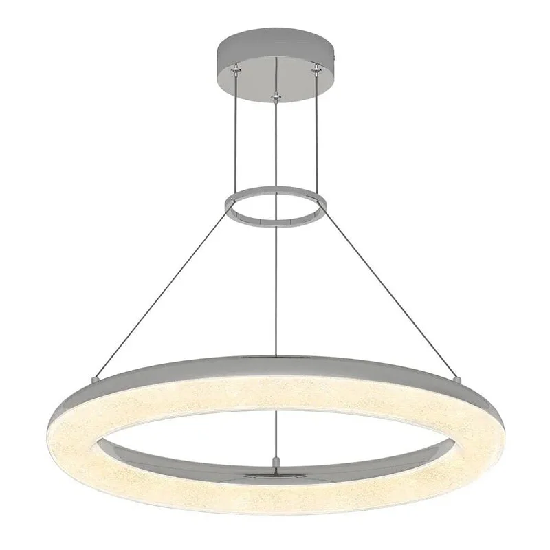 Shock - Resistant Industrial Lighting for Vibrating Machinery AreasPDT-FO-CR Famous 1-lt 22" LED Pendant, CCT Shock - Resistant Industrial Lighting for Vibrating Machinery AreasPDT-FO-CR Famous 1-lt 22" LED Pendant, CCT