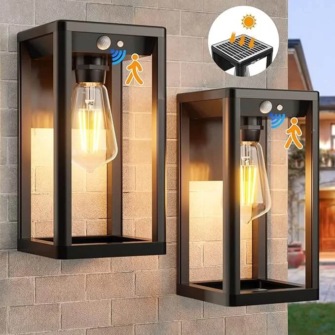 Twinkling String Lights for a Magical AtmosphereGluroo Solar Wall Lights Outdoor with Motion Sensor Twinkling String Lights for a Magical AtmosphereGluroo Solar Wall Lights Outdoor with Motion Sensor